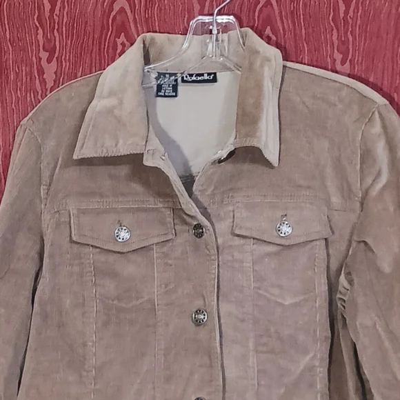 REFAELLA 2 Piece Sz 12 Brown Long Sleeve Collared Pocket Women's - Picture 6 of 16